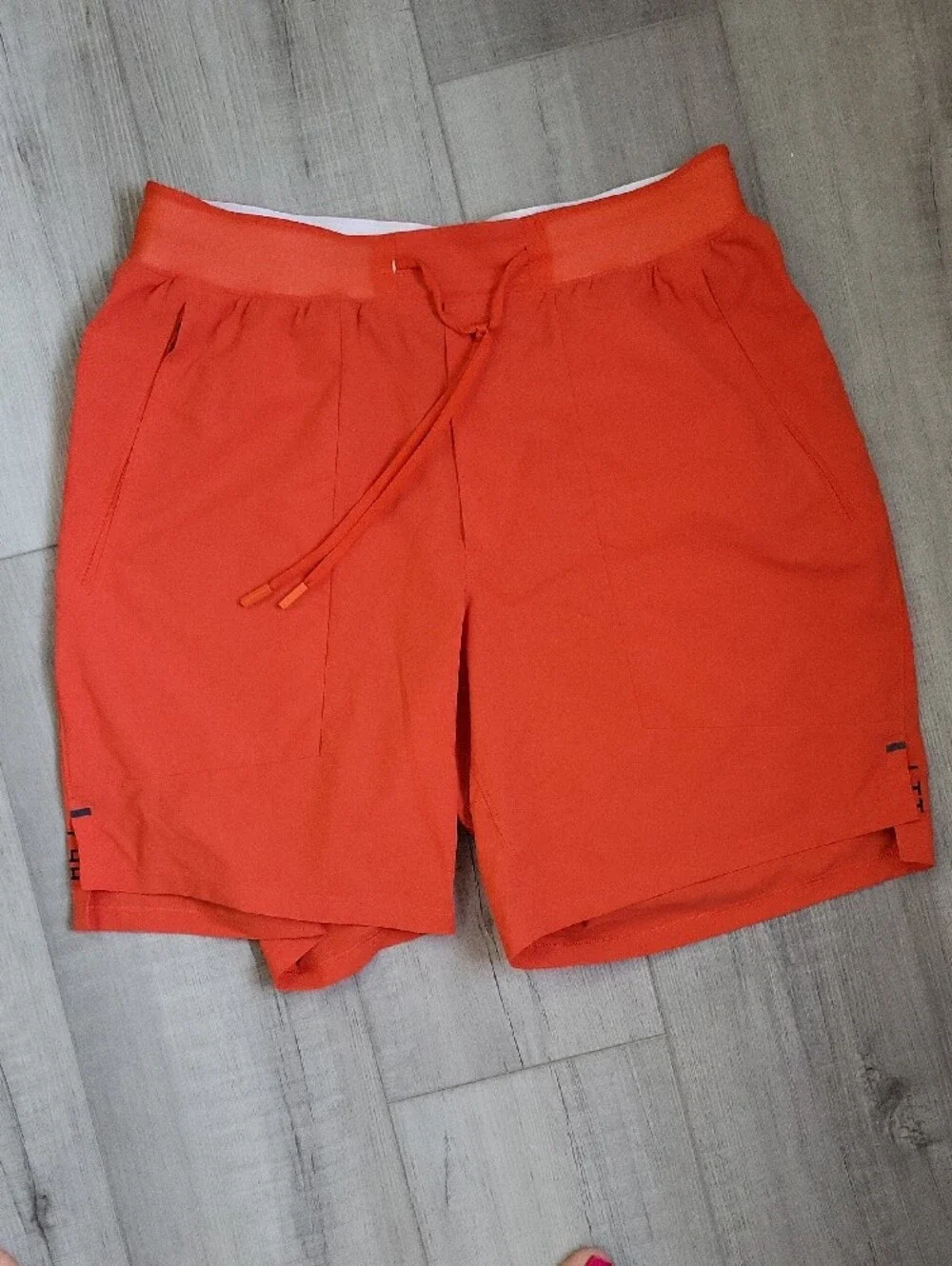 lululemon athletica Men's Orange Performance Drawstring Shorts